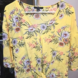 Floral Forever 21 Blouse